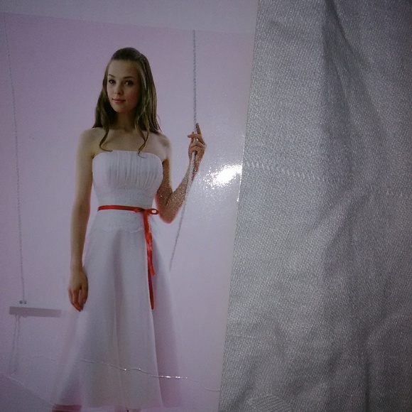 Ivory and New Red Dress - Picture 1 of 5